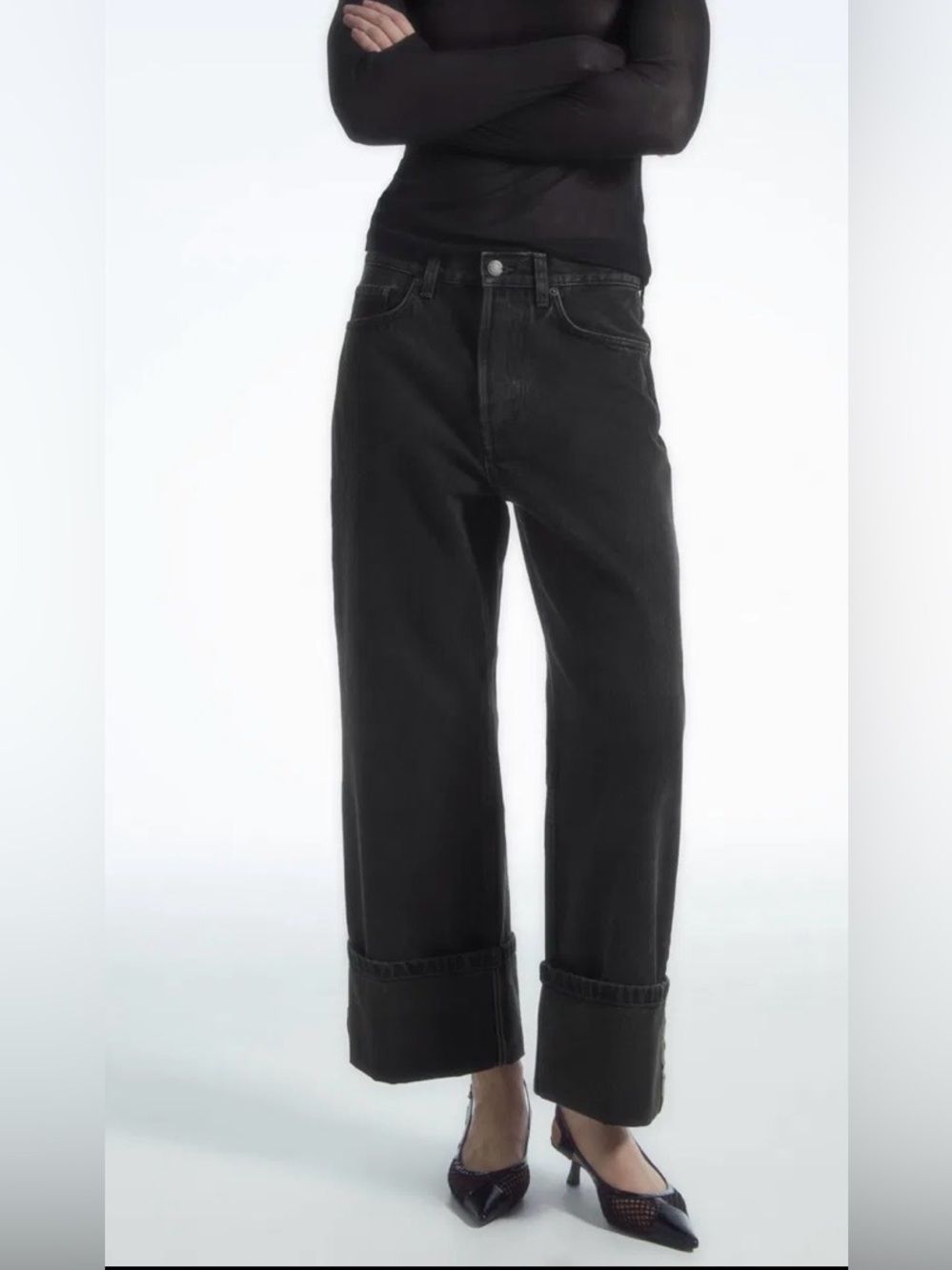 COS Facade turn up jeans